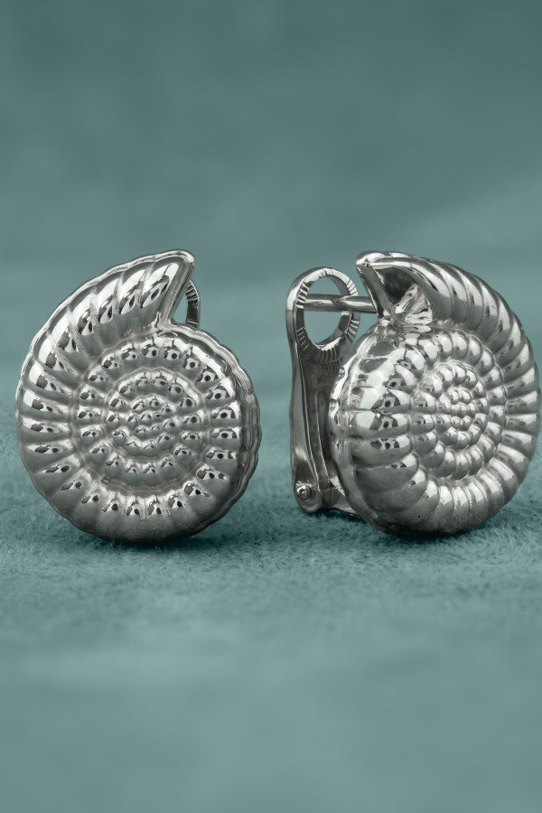 Серьги из белого золота