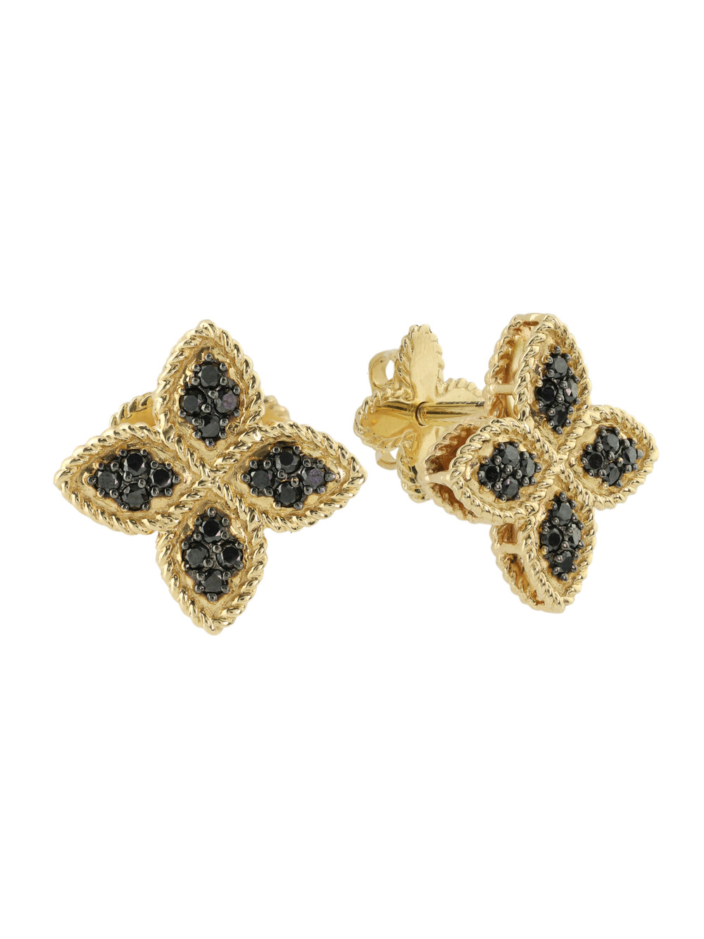 Серьги из лимонного золота c бриллиантами