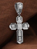 Крест из белого золота 585 пробы