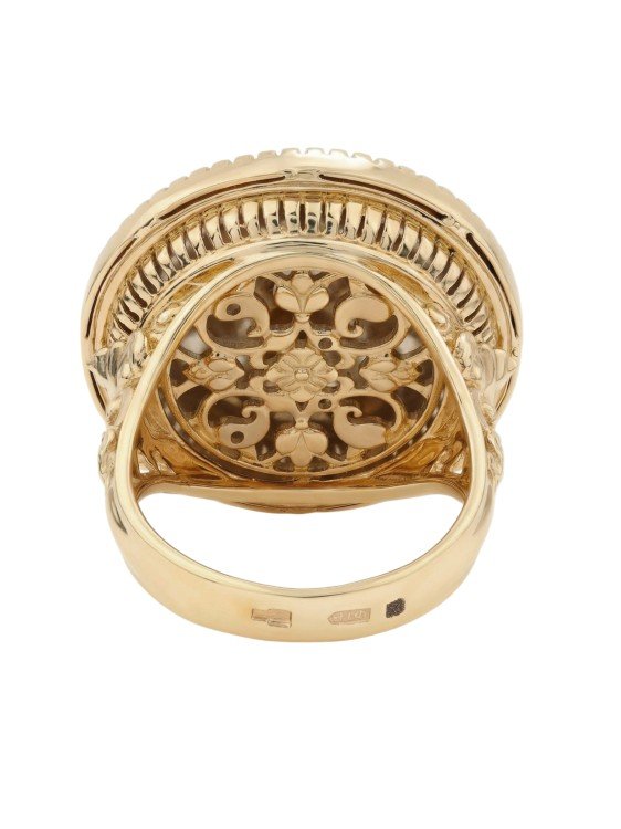 Кольцо из золота c эмалью