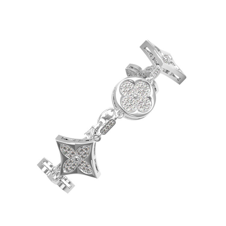 Браслет из белого золота c бриллиантами