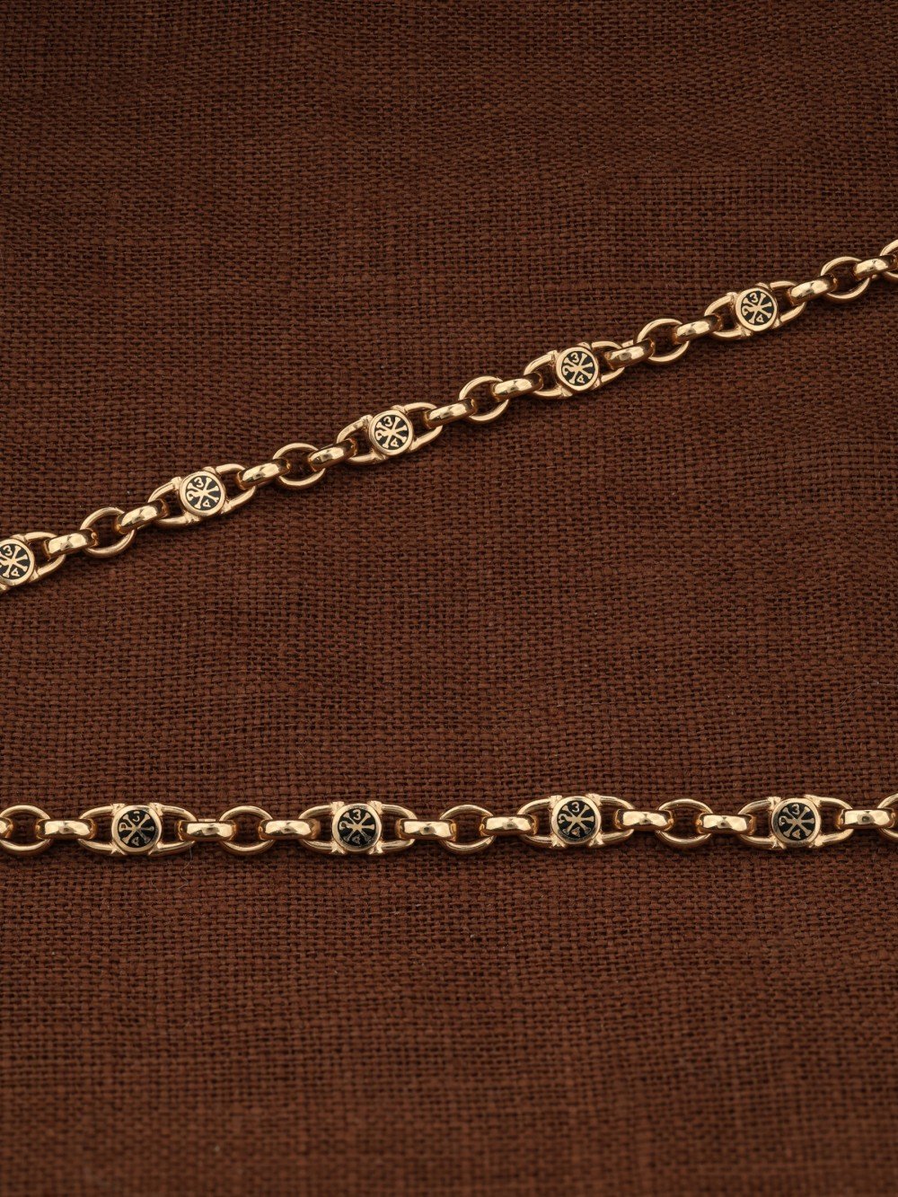 Цепь из золота c эмалью