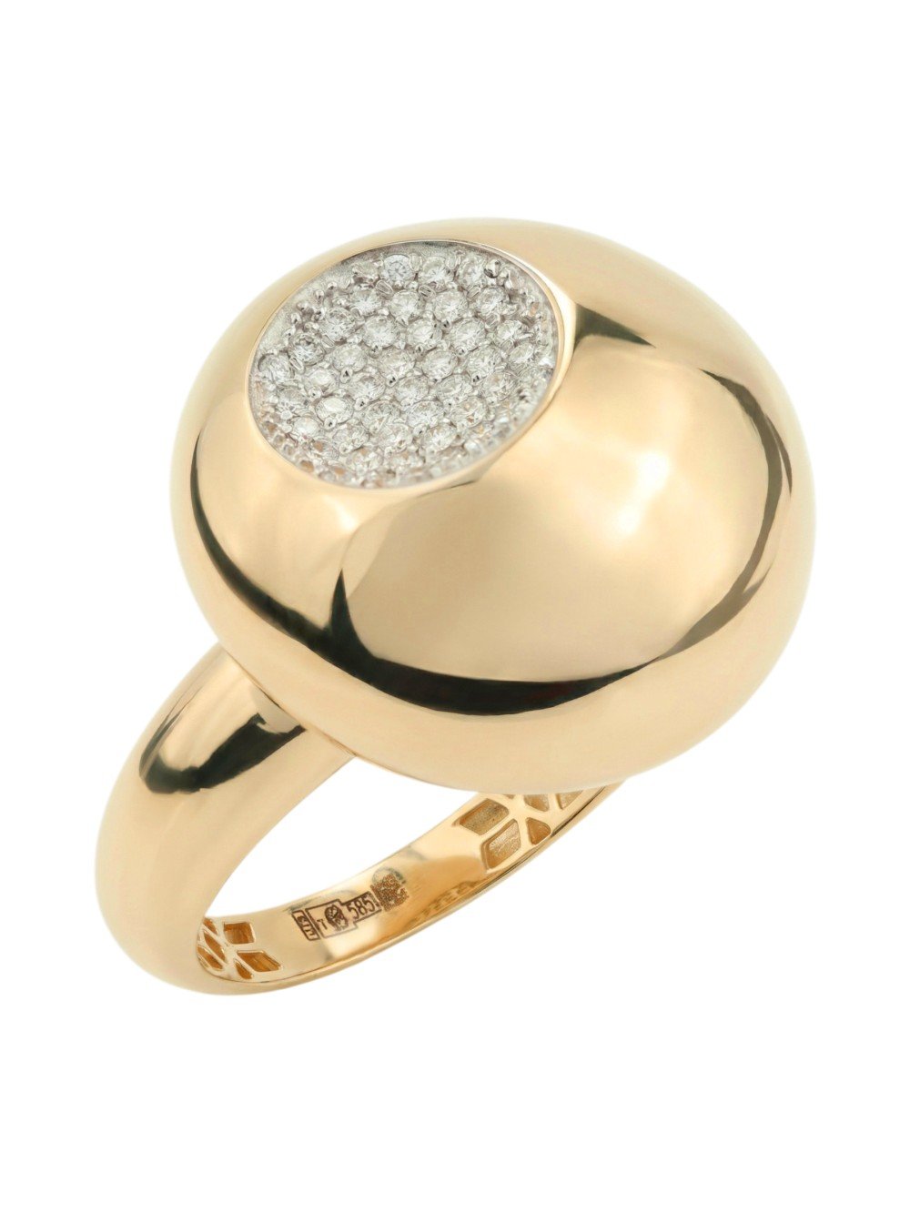 Кольцо из золота c бриллиантами