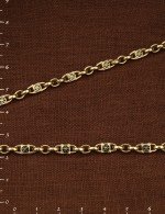 Цепь из лимонного золота 585 пробы c эмалью