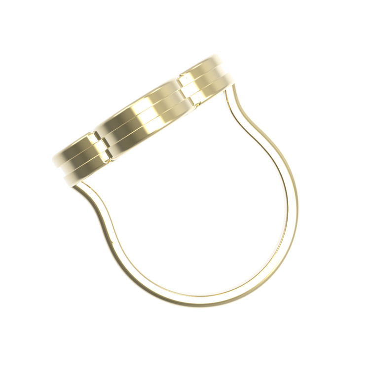 Кольцо из лимонного золота c ониксом