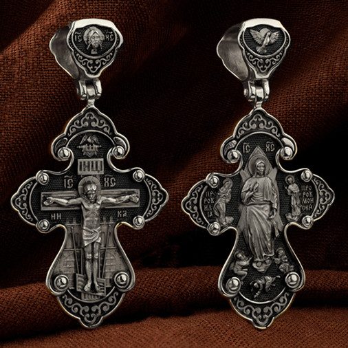 Крест из белого золота