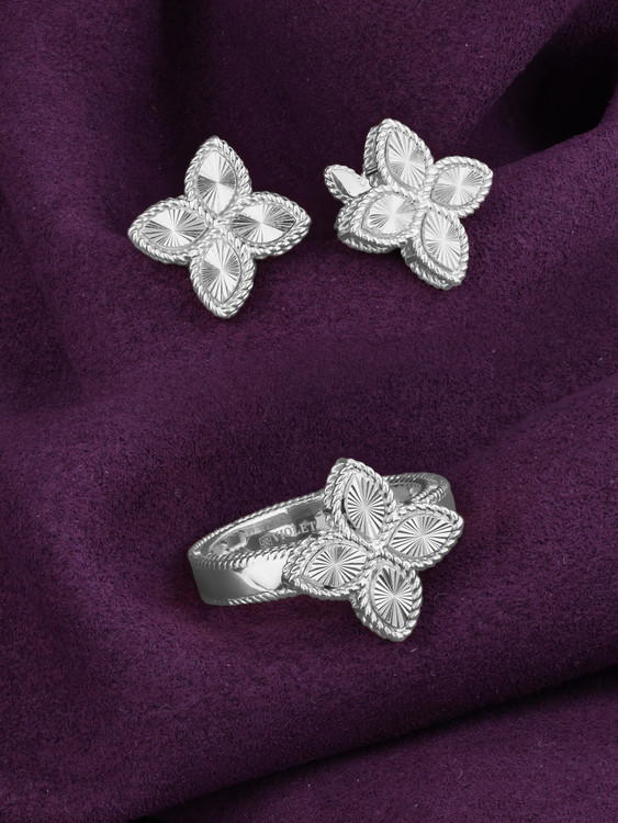 Серьги из белого золота