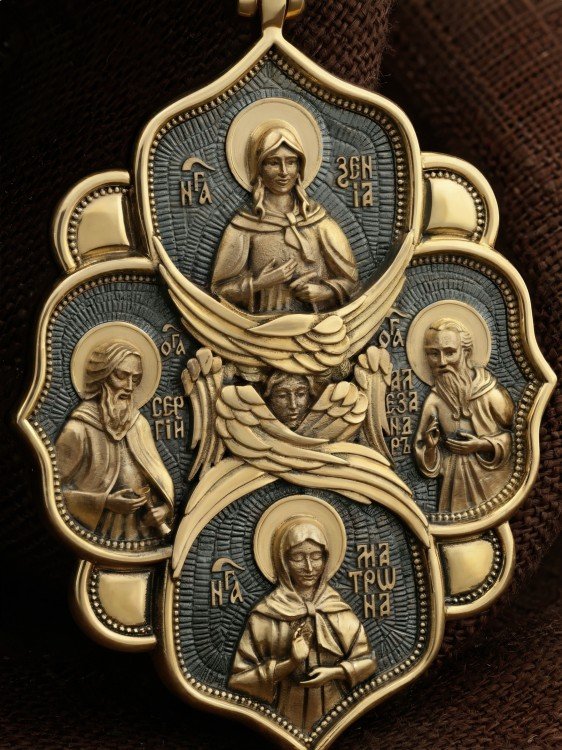 Образок из лимонного золота