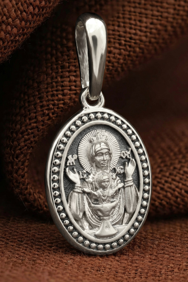 Образок из белого золота