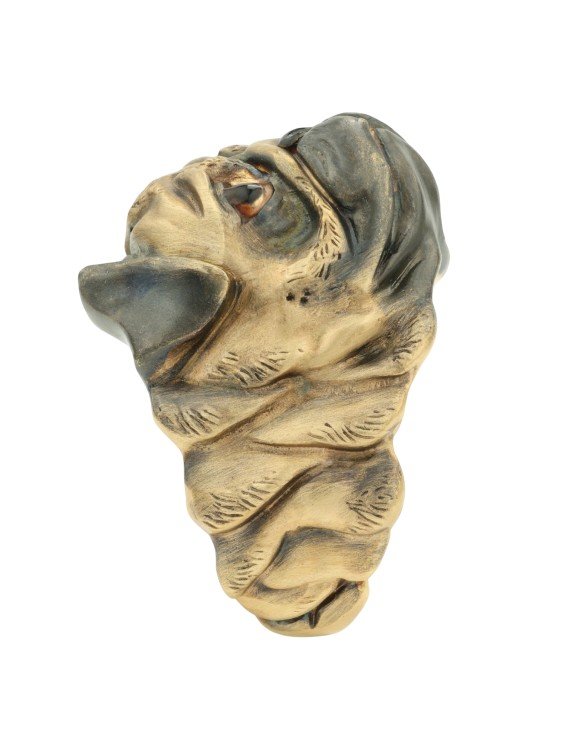 Кольцо из лимонного золота c эмалью