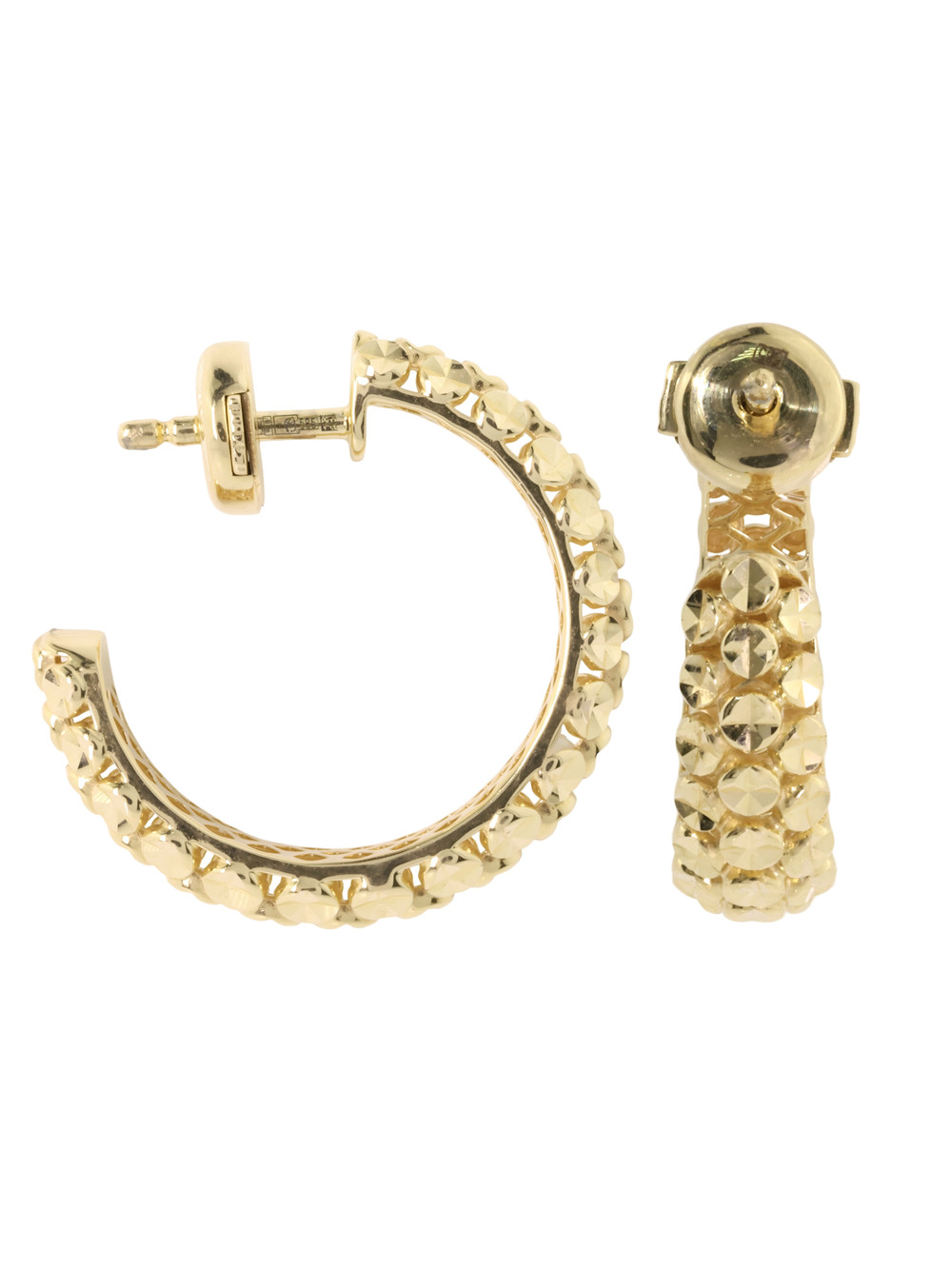 Серьги из лимонного золота