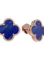 Серьги из золота 585 пробы c лазуритом