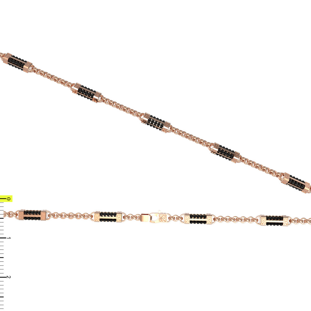 Цепь из золота c ониксом