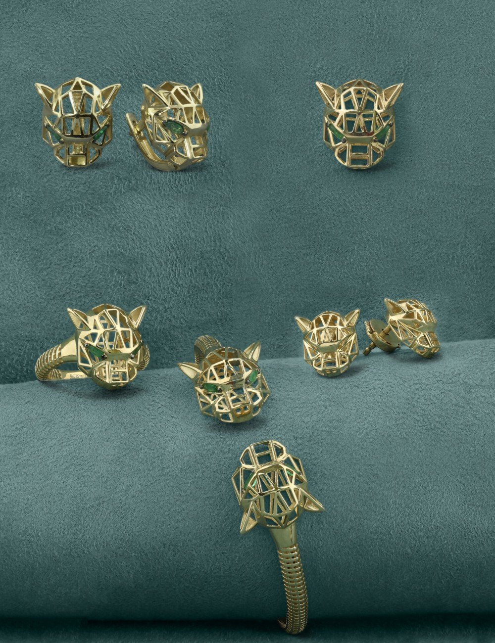 Серьги из лимонного золота 585 пробы