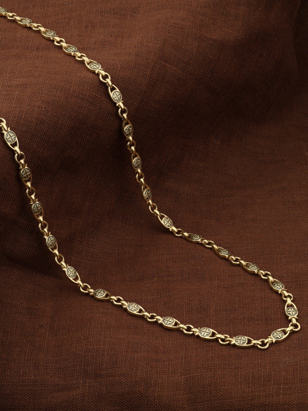 Цепь из лимонного золота