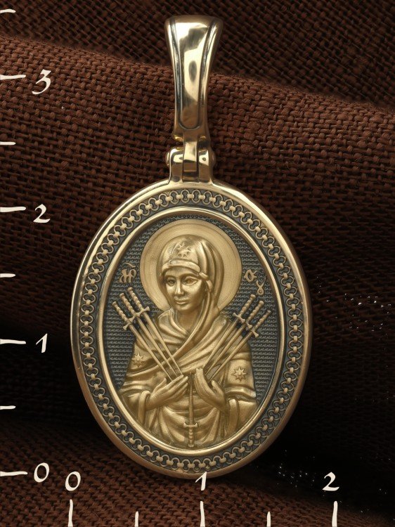 Образок из лимонного золота