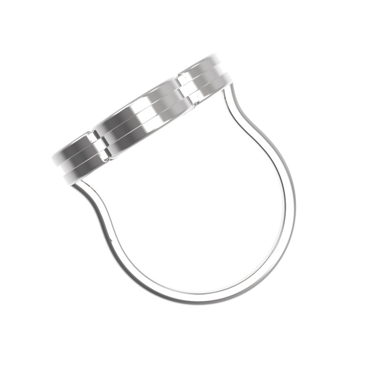 Кольцо из белого золота c лазуритом