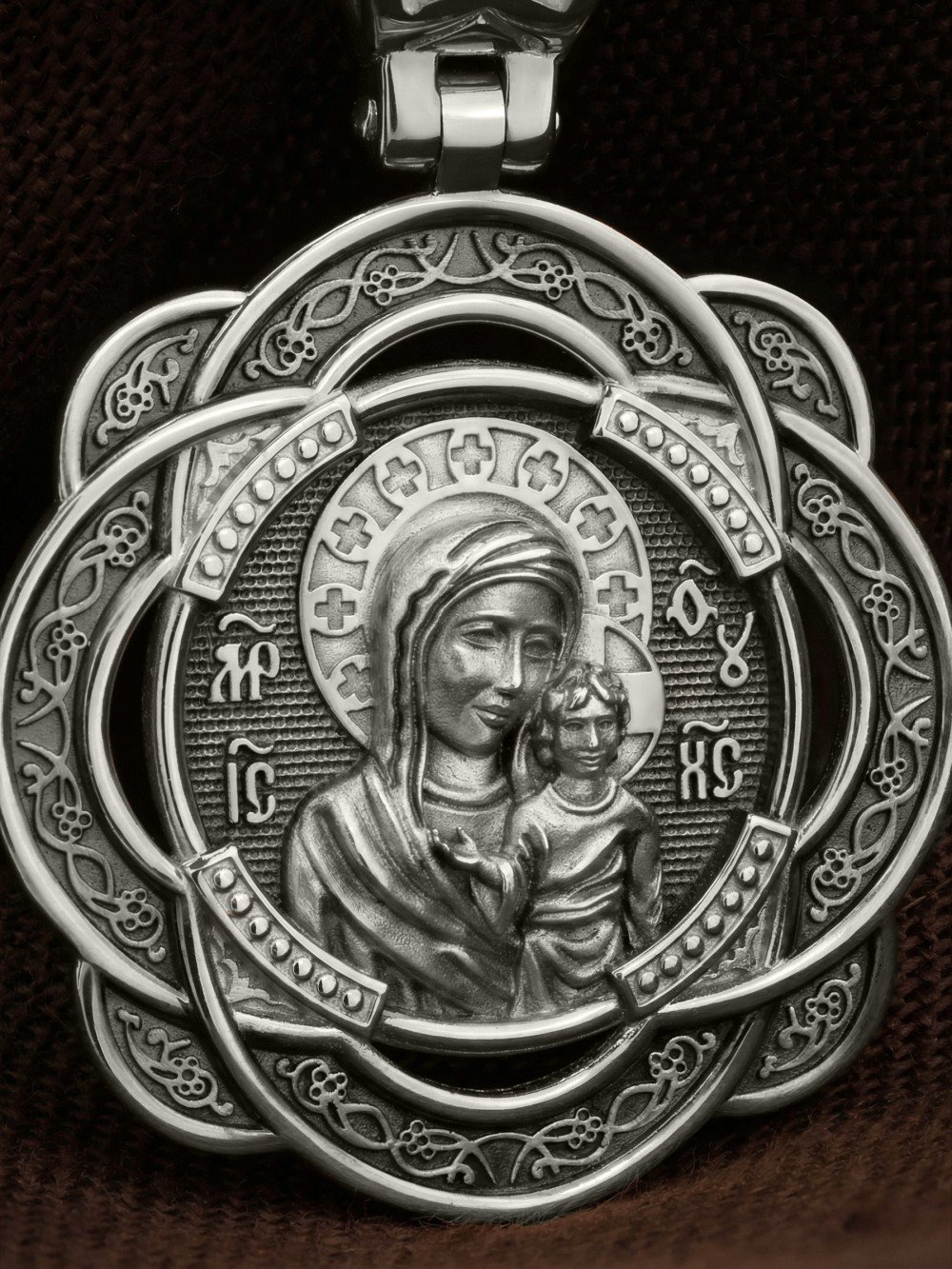 Образок из белого золота