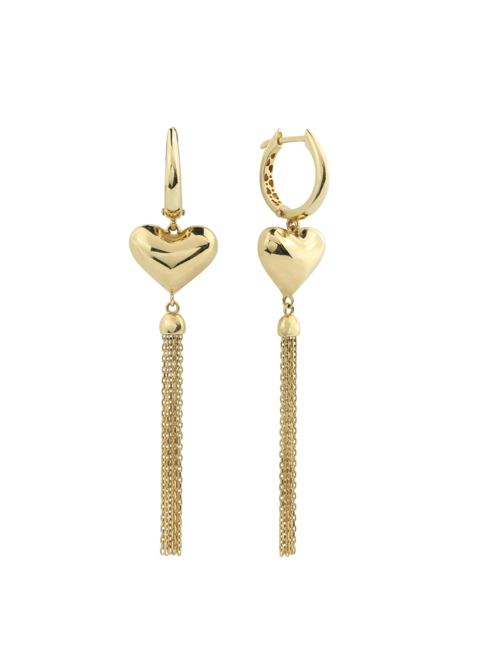 Серьги из лимонного золота