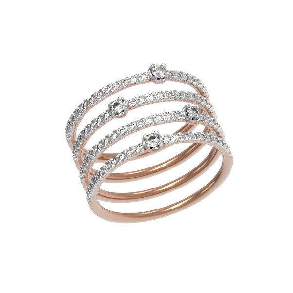 Кольцо из золота c бриллиантами