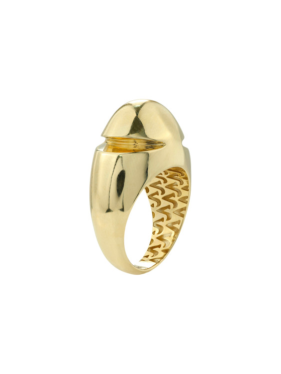 Кольцо из лимонного золота