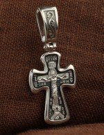 Крест из белого золота 585 пробы
