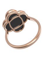 Кольцо из золота 585 пробы c ониксом