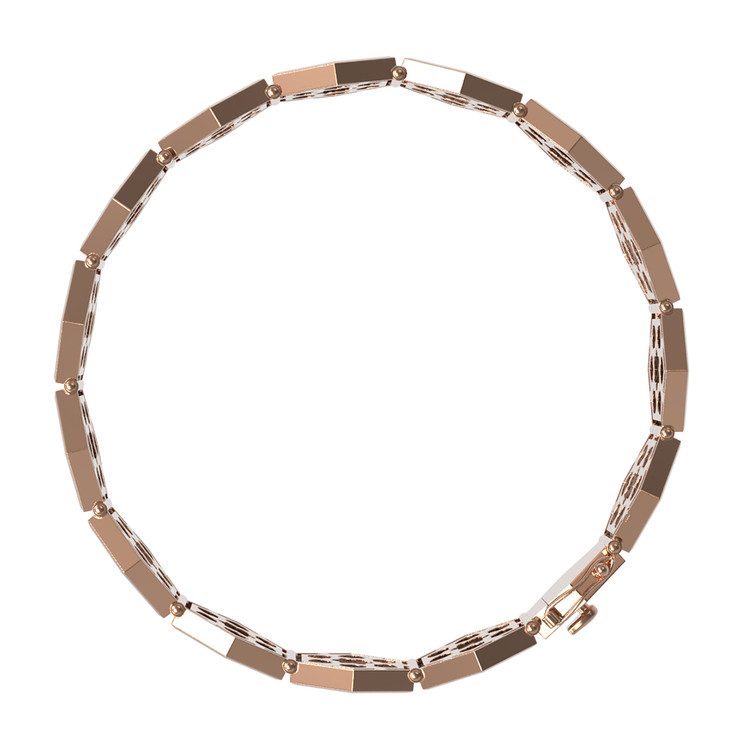 Браслет из золота c лазуритом и перламутром