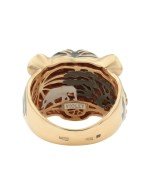 Кольцо из золота 585 пробы c эмалью
