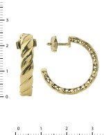 Серьги из лимонного золота 585 пробы
