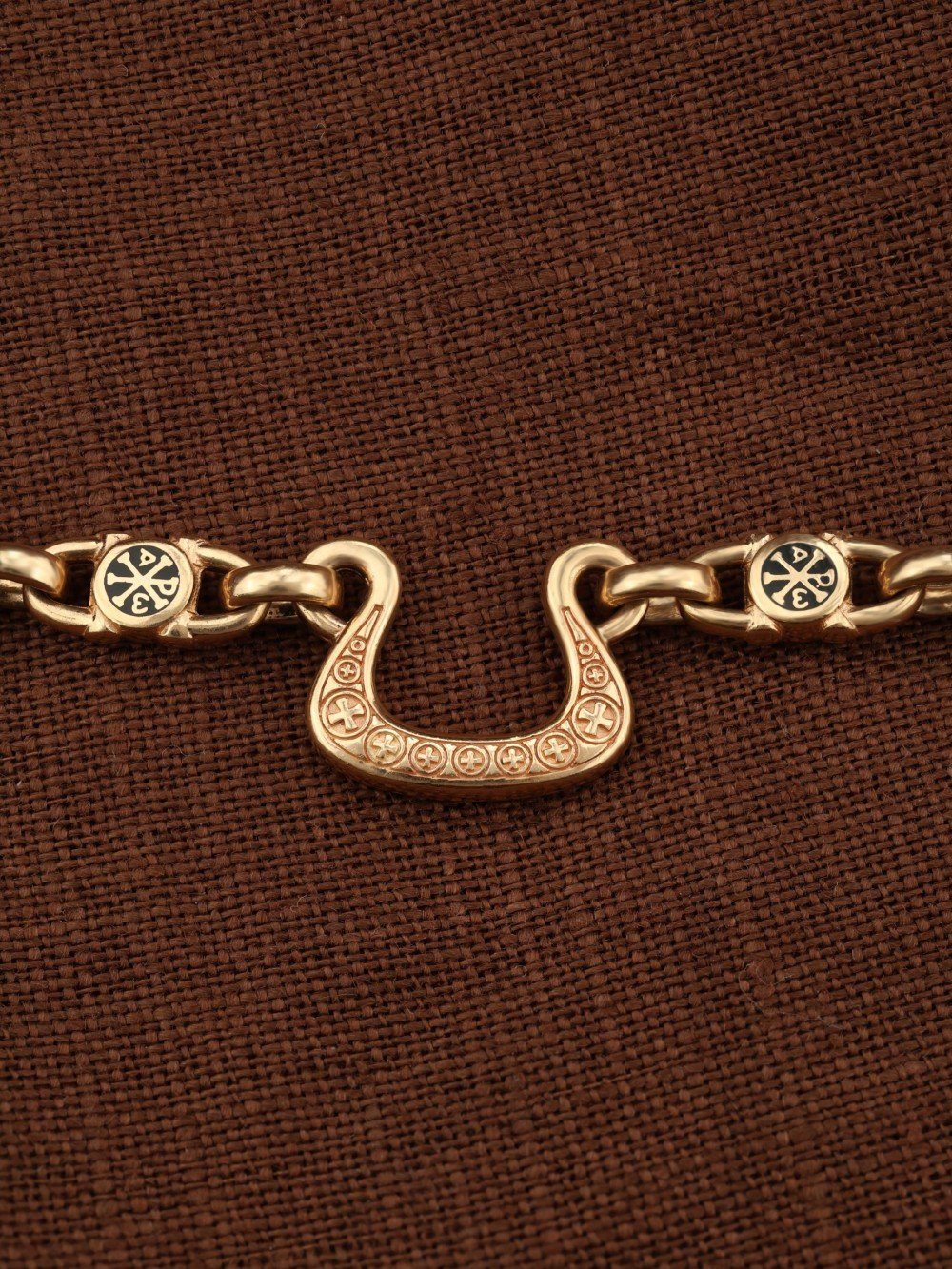 Цепь из золота c эмалью