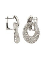 Серьги из белого золота 585 пробы