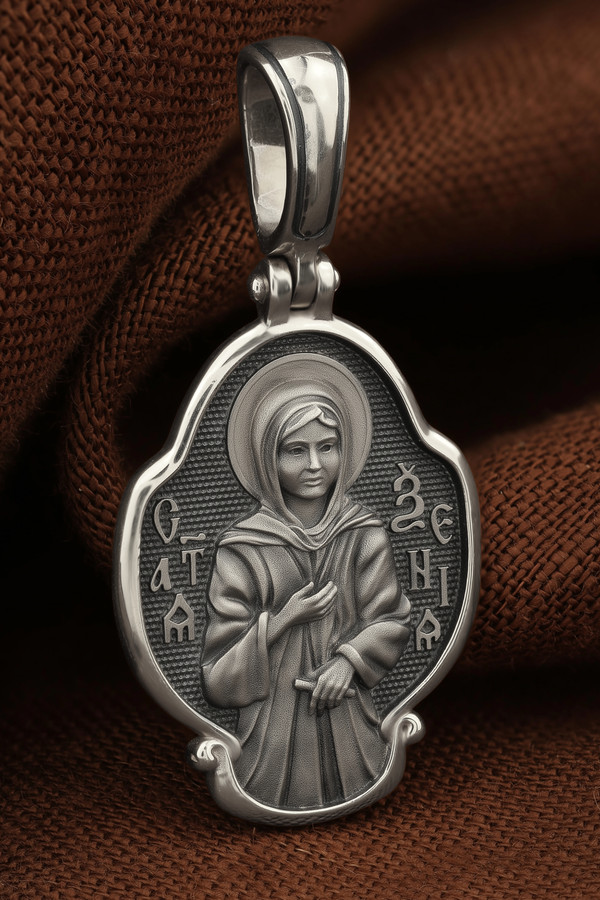 Образок из белого золота