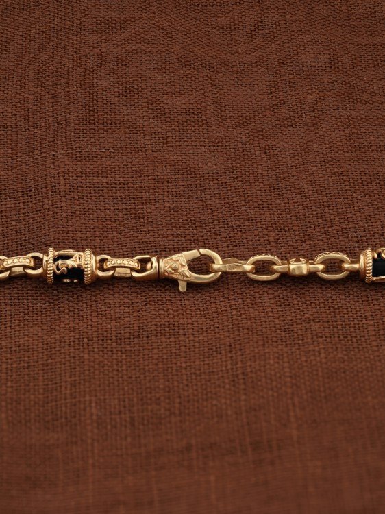 Цепь из золота c ониксом