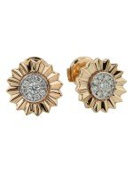 Серьги из золота 585 пробы c бриллиантами