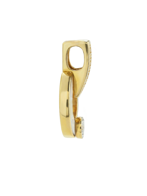 Подвеска из лимонного золота c бриллиантами и перламутром