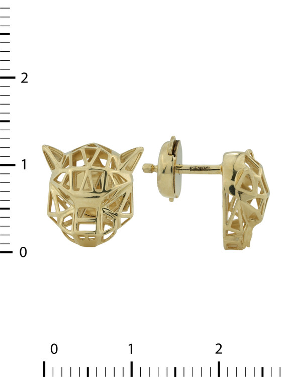 Серьги из лимонного золота