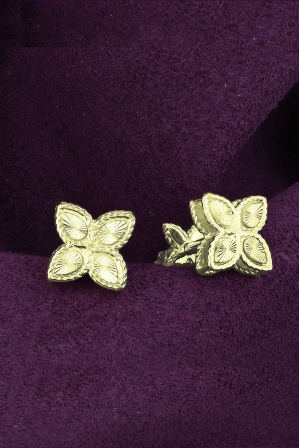 Серьги из лимонного золота 585 пробы
