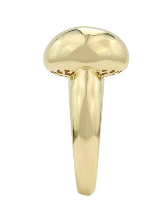 Кольцо из лимонного золота c бриллиантами