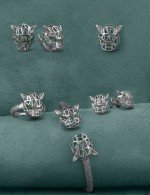 Серьги из белого золота 585 пробы
