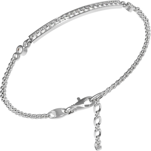 Браслет из белого золота c бриллиантами