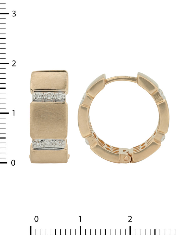 Серьги из золота c бриллиантами