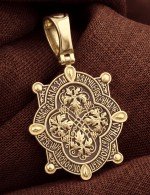 Образок из лимонного золота 585 пробы