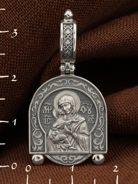 Образок из белого золота