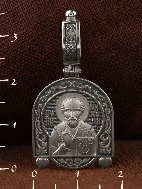 Образок из белого золота