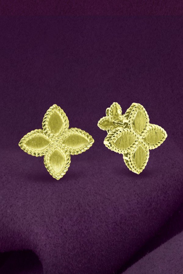 Серьги из лимонного золота 585 пробы