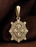 Образок из лимонного золота 585 пробы
