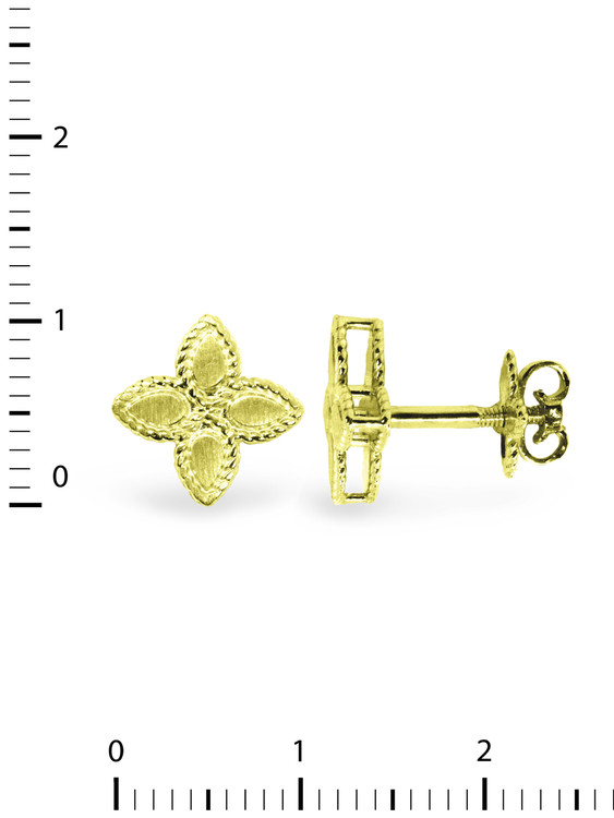 Серьги из лимонного золота