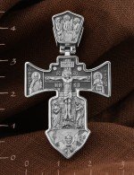 Крест из белого золота 585 пробы