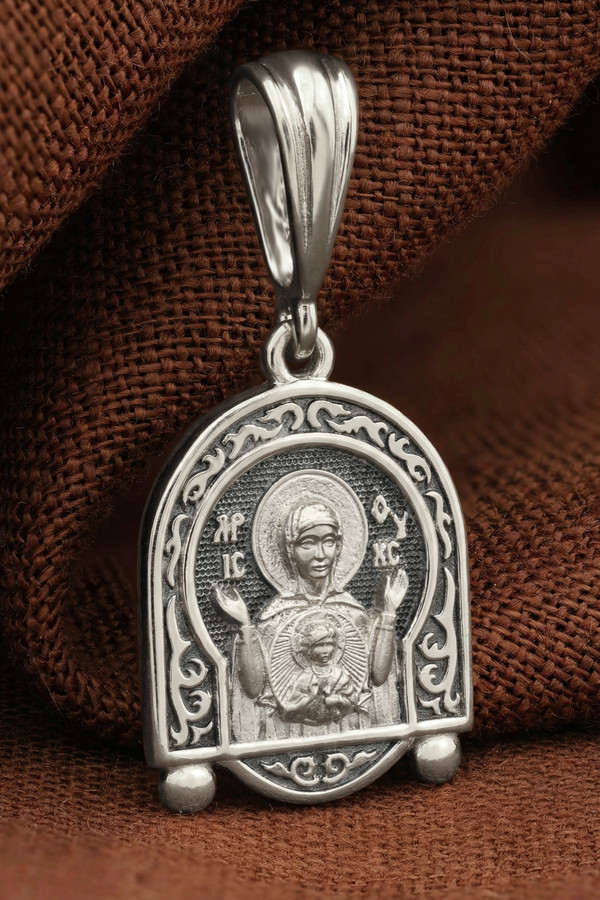 Образок из белого золота